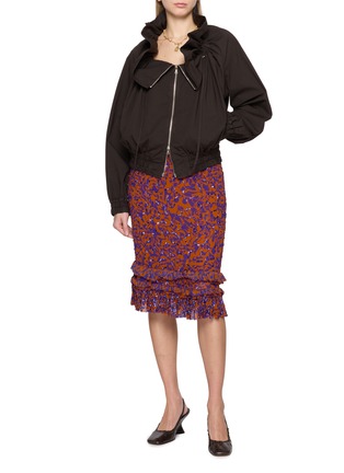 Figure View - Click To Enlarge - DRIES VAN NOTEN - Overdye Zip Up Jacket