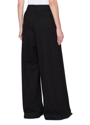 Back View - Click To Enlarge - DRIES VAN NOTEN - Hadium Drawstring Wide Leg Cotton Pants