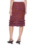 Back View - Click To Enlarge - DRIES VAN NOTEN - Scotts Dotted Squiggle Print Midi Skirt