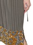  - DRIES VAN NOTEN - Striped Sequin Hem Midi Skirt
