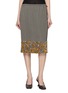 Main View - Click To Enlarge - DRIES VAN NOTEN - Striped Sequin Hem Midi Skirt