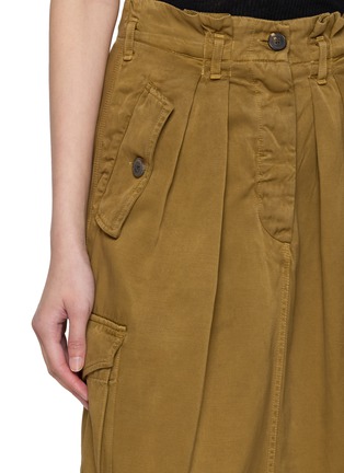  - DRIES VAN NOTEN - Savannah Overdyed Cupro Cargo Skirt