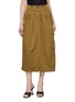DRIES VAN NOTEN Savannah Overdyed Cupro Cargo Skirt