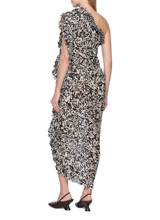 Back View - Click To Enlarge - DRIES VAN NOTEN - Dina Dotted Squiggle Print Dress