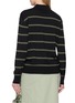Back View - Click To Enlarge - DRIES VAN NOTEN - Tuno Striped Wool Polo Shirt