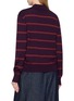 Back View - Click To Enlarge - DRIES VAN NOTEN - Tuno Striped Wool Polo Shirt