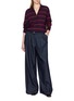 Figure View - Click To Enlarge - DRIES VAN NOTEN - Tuno Striped Wool Polo Shirt