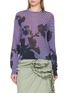 DRIES VAN NOTEN Floral Polka Dot Knit Sweater