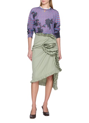 Figure View - Click To Enlarge - DRIES VAN NOTEN - Floral Polka Dot Knit Sweater