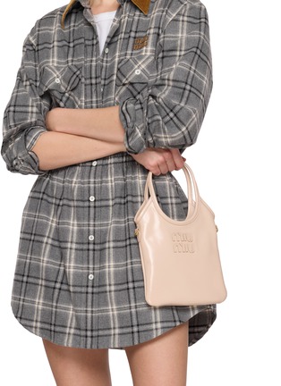 Figure View - Click To Enlarge - MIU MIU - Small Ivy Leather Bag