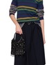 Front View - Click To Enlarge - MIU MIU - Ivy Crystal Sequin Fringe Satin Handbag