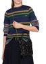 Figure View - Click To Enlarge - MIU MIU - Ivy Crystal Sequin Fringe Satin Handbag