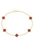 LC COLLECTION JEWELLERY Floral 14K Gold Ruby Bracelet — Size 7