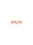 LC COLLECTION JEWELLERY Twisted 18K Rose Gold Diamond Ring — US 7