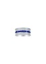 LC COLLECTION JEWELLERY 18K White Gold Diamond Sapphire Ring — US 7