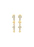 LC COLLECTION JEWELLERY 18K Gold Diamond Drop Earrings