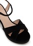 Detail View - Click To Enlarge - STUART WEITZMAN - Danya 80 Silk Velvet Platform Sandals