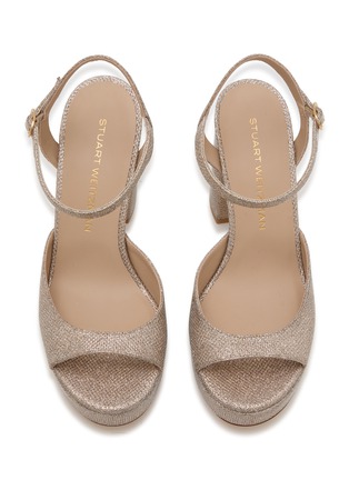 Detail View - Click To Enlarge - STUART WEITZMAN - Danya II 110 Glitter Platform Sandals