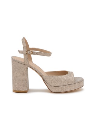 Main View - Click To Enlarge - STUART WEITZMAN - Danya II 110 Glitter Platform Sandals