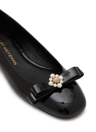 Detail View - Click To Enlarge - STUART WEITZMAN - Patent Leather Flat Ballerinas