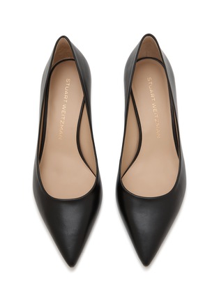 Detail View - Click To Enlarge - STUART WEITZMAN - Stuart Power 50 Smooth Leather Pumps