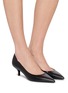 Figure View - Click To Enlarge - STUART WEITZMAN - Stuart Power 50 Smooth Leather Pumps