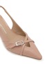 Detail View - Click To Enlarge - STUART WEITZMAN - Georgie 50 Patent Leather Slingback Pumps