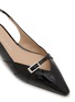 Detail View - Click To Enlarge - STUART WEITZMAN - Georgie Patent Leather Slingback Skimmers