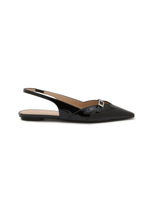 Main View - Click To Enlarge - STUART WEITZMAN - Georgie Patent Leather Slingback Skimmers