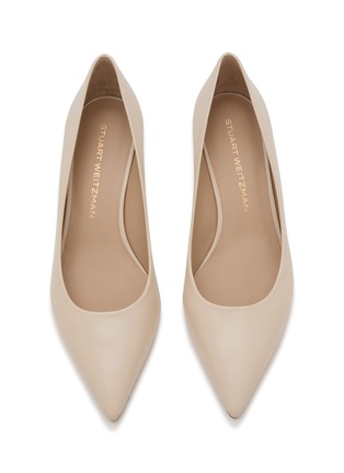 Detail View - Click To Enlarge - STUART WEITZMAN - Stuart Power 50 Smooth Leather Pumps