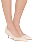 Figure View - Click To Enlarge - STUART WEITZMAN - Stuart Power 50 Smooth Leather Pumps