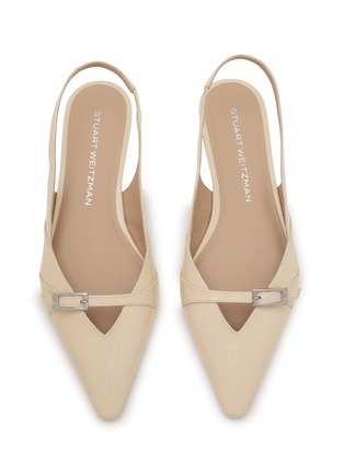 Detail View - Click To Enlarge - STUART WEITZMAN - Georgie Patent Leather Slingback Skimmers