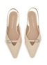 Detail View - Click To Enlarge - STUART WEITZMAN - Georgie Patent Leather Slingback Skimmers