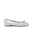 STUART WEITZMAN Metallic Leather Flat Ballerinas