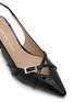 Detail View - Click To Enlarge - STUART WEITZMAN - Georgie 50 Glossy Patent Leather Slingback Pumps