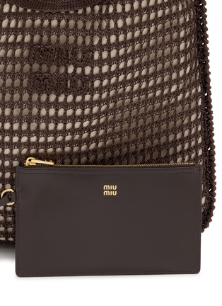  - MIU MIU - Ivy Vertical Cotton Crochet Tote Bag