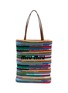 MIU MIU Woven Cotton Crochet Tote Bag