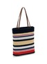 Detail View - Click To Enlarge - MIU MIU - N/S Woven Stripe Shopper Bag