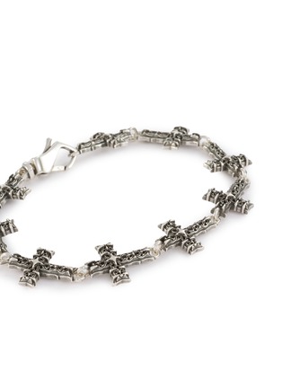 Detail View - Click To Enlarge - EMANUELE BICOCCHI - Notre-Dame Sterling Silver Cross Bracelet