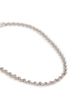 Detail View - Click To Enlarge - EMANUELE BICOCCHI - Sterling Silver Knot Braid Chain Necklace