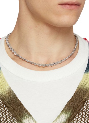 EMANUELE BICOCCHI | Sterling Silver Knot Braid Chain Necklace