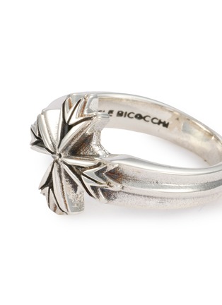 Detail View - Click To Enlarge - EMANUELE BICOCCHI - Logo Sterling Silver Ring
