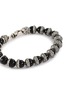 Detail View - Click To Enlarge - EMANUELE BICOCCHI - Beaded Logo Sterling Silver Bracelet