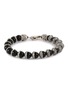 EMANUELE BICOCCHI Beaded Logo Sterling Silver Bracelet