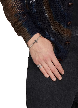 Figure View - Click To Enlarge - EMANUELE BICOCCHI - Notre-Dame Contrarie Sterling Silver Cross Ring