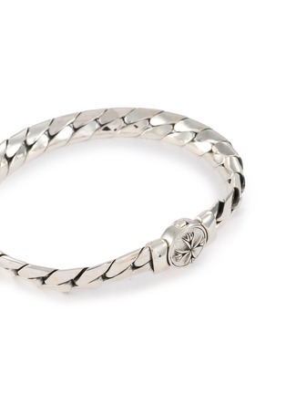 Detail View - Click To Enlarge - EMANUELE BICOCCHI - Herringbone Chain Logo Bracelet