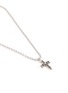 Detail View - Click To Enlarge - EMANUELE BICOCCHI - Beaded Chain Notre-Dame Sterling Silver Cross
