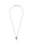 EMANUELE BICOCCHI Beaded Chain Notre-Dame Sterling Silver Cross