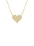 LC COLLECTION JEWELLERY Pavé Heart 18K Gold Diamond Necklace — Size 18