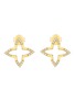 LC COLLECTION JEWELLERY Star 18K Gold Diamond Drop Earrings